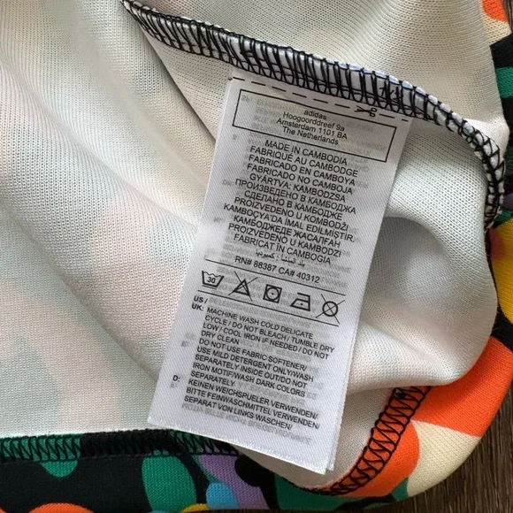 Adidas Multicolor Graphic Cropped Sweatshirt - Picture 5 of 7